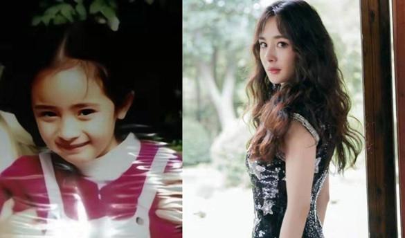 杨幂小时候照片和长大之后的对比杨幂为什么这么成功