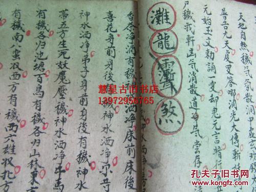 祖传清代道教手抄本:道医药王神书[含安宿瘟家 去大门秘念 水火师麻痘