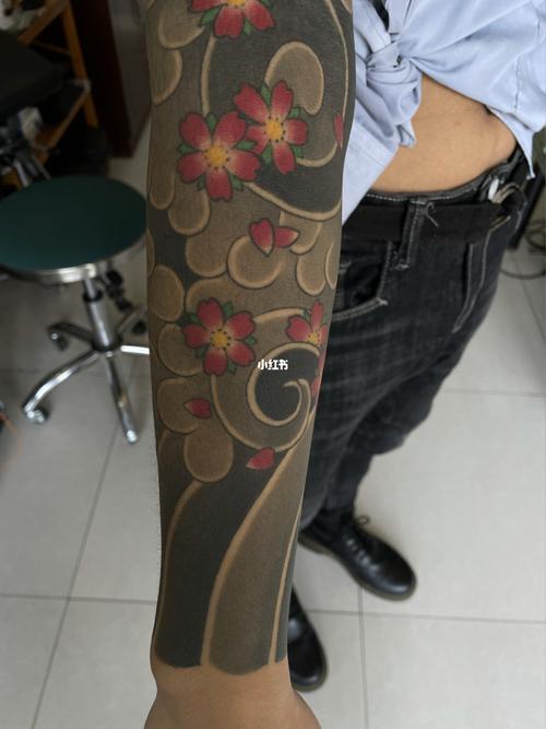 樱花臂94_龙魂刺青攻略_纹身_日式老传统纹身_美妆