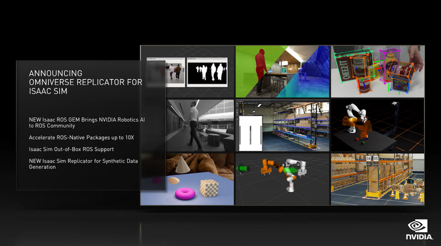 英伟达表示,omniverse replicator 不仅可以用于生成复杂的现实场景