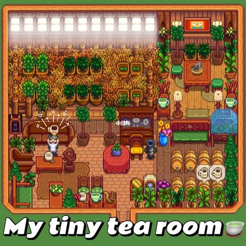 星露谷"小屋装修之我的小茶室_装修_茶室_谷物_星露谷物语_游戏_手机