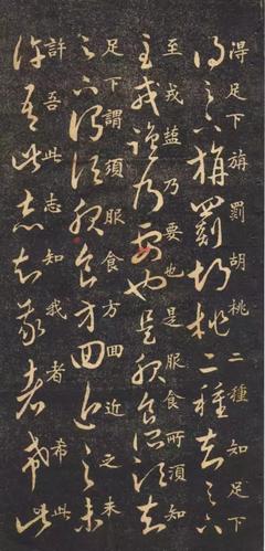 此为宋代米芾临《王羲之十七帖》的摹本,真草对照,甚得原作精髓.