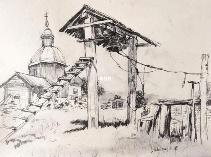 临摹大师作品速写风景合集