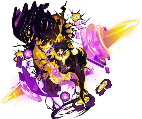 不羁·弗里德为网页游戏《赛尔号》中次元系精灵王弗里德的超进化形态