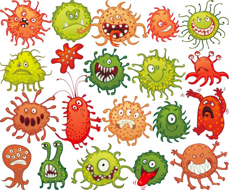 卡通细菌