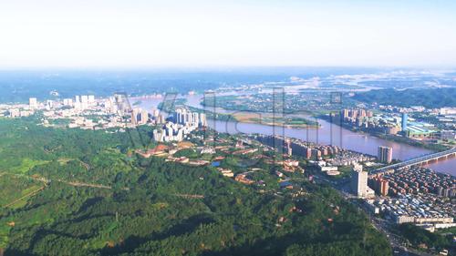 乐山绿心公园航拍4k_3840x2160_高清视频素材下载(编号:4190366)_实拍