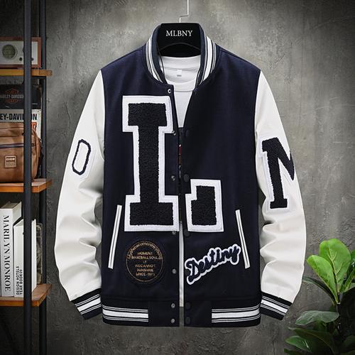 男装夹克更新时间:2022年03月03日正品mlbny棒球服韩国潮牌字母刺绣pu