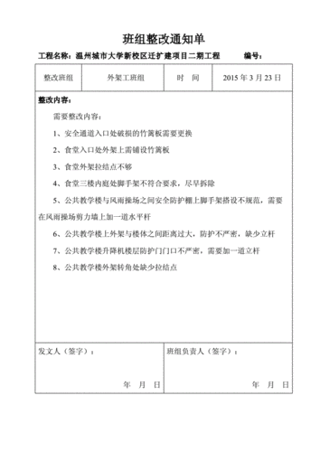 班组整改通知单及罚款通知单.doc