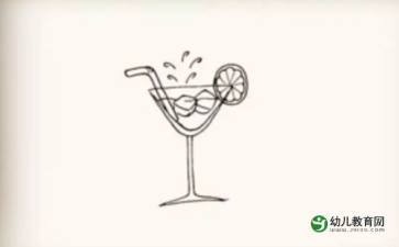 果汁的简笔画