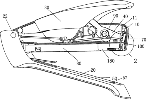 限制撞针运动的订书机保险装置