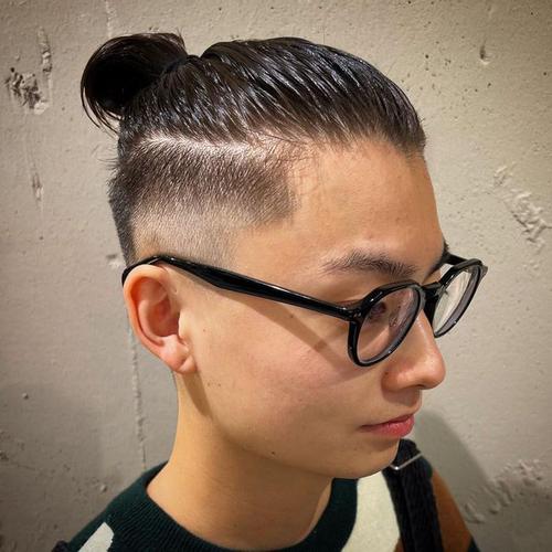 头顶相对比较长的发型,足够可以扎一个丸子的造型,我们也称之为武士头