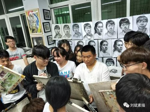 刘斌老师应邀来到辽宁本溪三艺画室授课