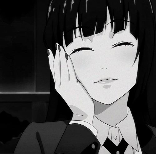 黑白·手绘·动漫女生头像:你好,这里有一箱情愿,请签收一下