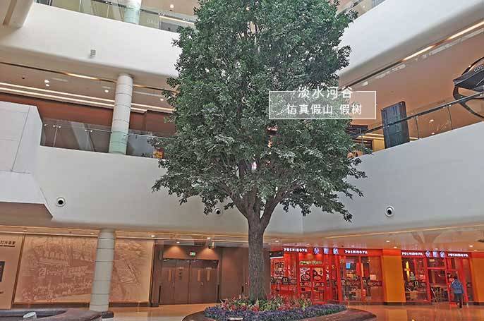 大堂仿真树能做得和真树一样吗_玻璃钢_树干_河谷