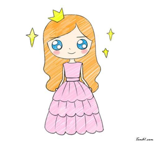 儿童公主简笔画大全图片 第2名