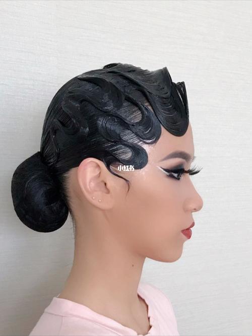 国标舞妆发造型系列5_拉丁舞_百搭_时尚_发型