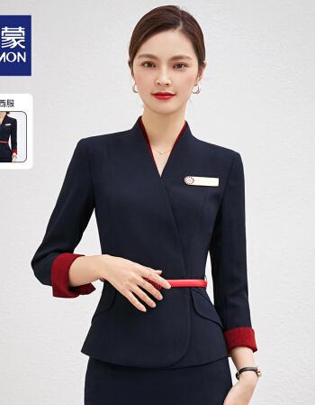 罗蒙品牌女装高档轻奢夏季职业装套装气质女时尚商务空姐工作服正装