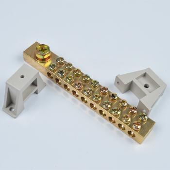 1218接地铜排双排地线排10孔零线排大功率配电箱机房接地端子