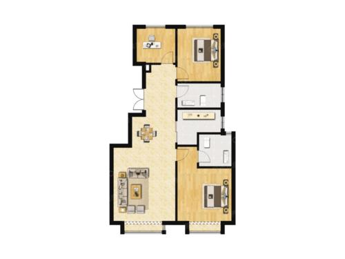 入口大堂一致,全部天然大理石铺装,且单元入口大堂采用阳光采光顶设计