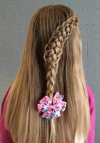 小孩编头发花样100图片大全,辫子的编法大全有图,简单蜈蚣辫的编法