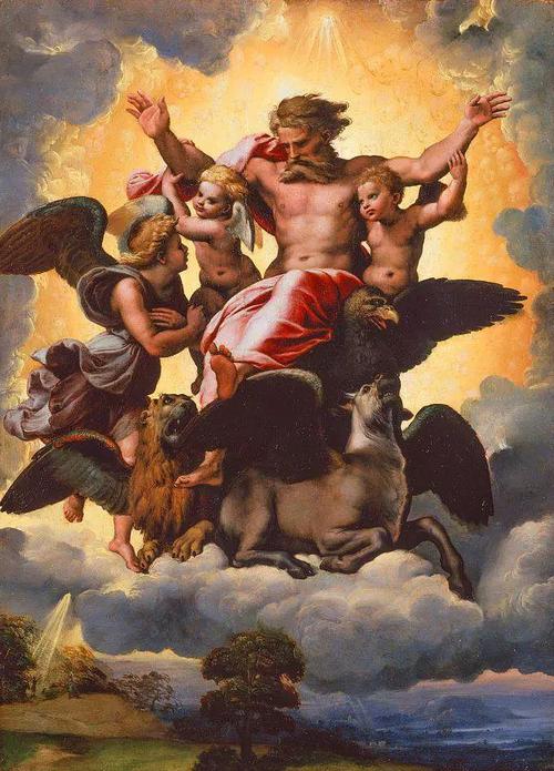 《以西结的异象》,约1518年,木板油画,107x146cm