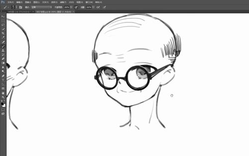 女性发型的画法这个地中海秃的有点清新脱俗