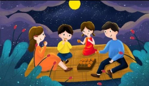 阳光作文 一二年级看图写话:我的中秋节(5篇)及评语