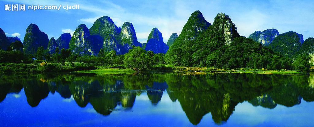 桂林山水风景画壁纸_桂林山水风景画壁纸