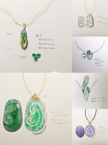 珠宝设计镶嵌|翡翠吊坠挂坠如意貔貅镶嵌款_吊坠_珠宝