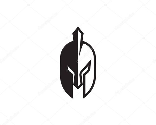 名称:斯巴达人头盔标志模板