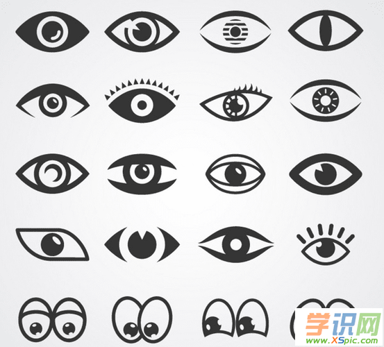 鼻子眼睛简笔画图片大全