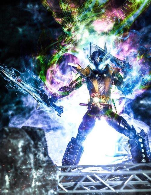 让给假面骑士手办添加特效,创骑展示万剑朝宗,逢魔时王霸气绝伦