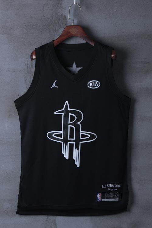 2018全名星火箭13号哈登黑色球衣