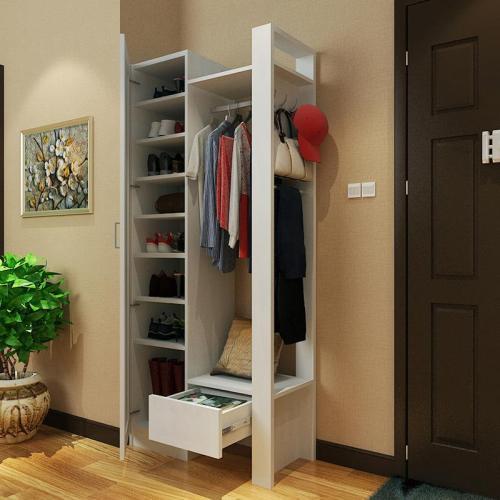 门厅衣帽柜挂衣墙效果图凸显造型