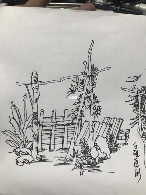 单体风景速写图_速写_风景_素材_风景速写_文化_绘画