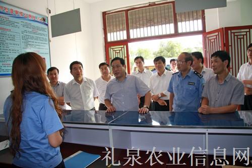 礼泉副市长严维佳来礼泉县检查动物卫生监督体系建设工作