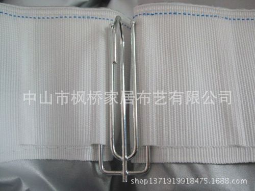 窗帘配件挂钩104a四叉钩布带钩四爪钩耐用不生锈电镀挂钩一盒发