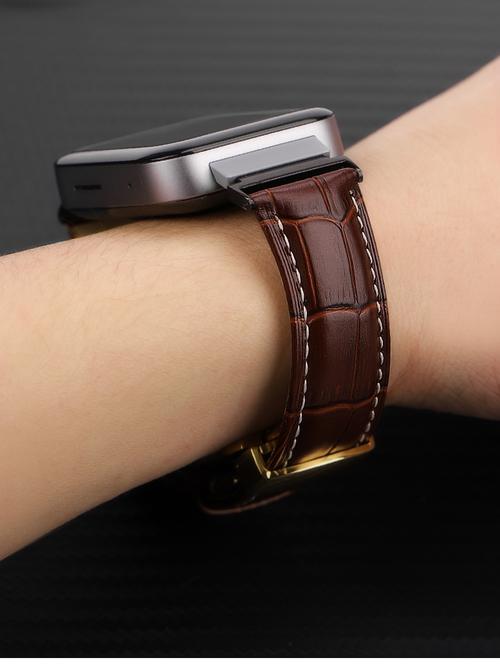 炫戴 小米手表color表带小米智能运动手表手表带尊享版手工皮表带原装