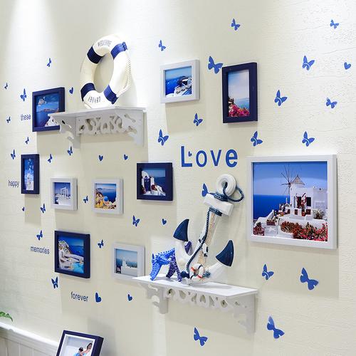一折照片墙装饰 儿童房