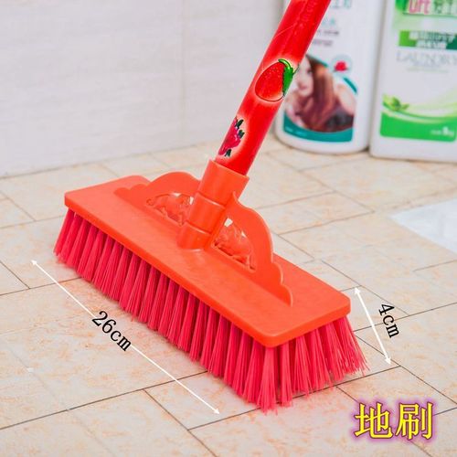 欧品缘居家室长柄塑料刷子硬毛地板刷卫生间地刷浴缸刷瓷砖刷地板清洁