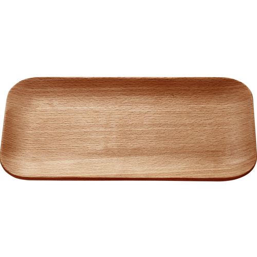 生活树无印实木日式无漆榉木质托盘整木长方形蛋糕点心餐具盘子碟