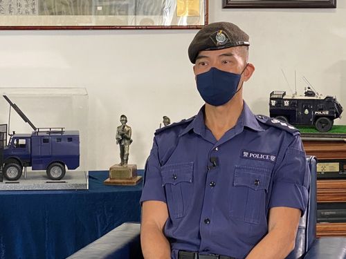 香港警察机动部队(ptu)总部校长陈健国总警司