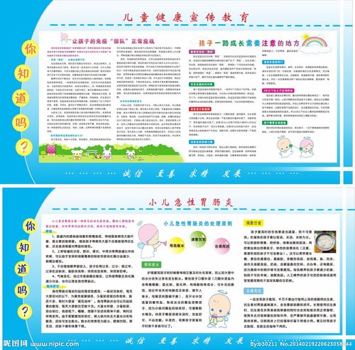 儿童 儿科健康展板