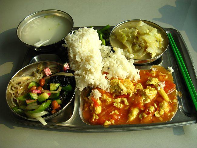 舌尖上的工作盒饭快餐食堂食堂里的食物里面还是有美食的