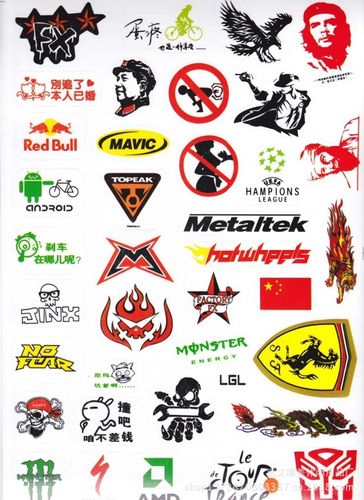 山地车贴纸自行车贴纸名牌贴纸单车修补贴纸美化汽车车贴批发