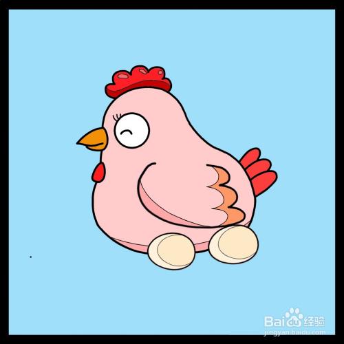 怎么画母鸡简笔画(儿童简笔画)