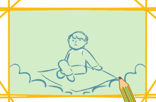 有趣的野营简笔画图片教程