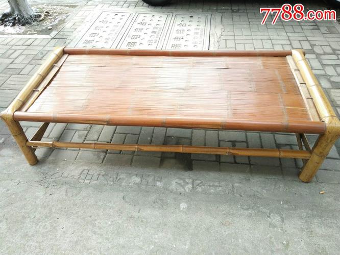 清一流包浆老竹床一张