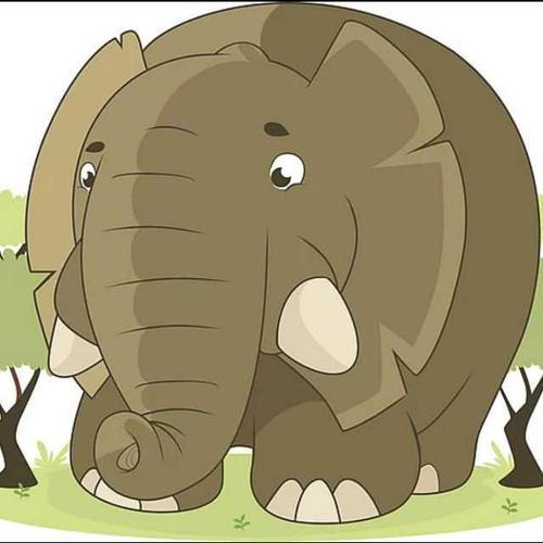 我念个童话哄自己睡啊——大象的脚印