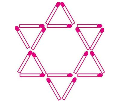 巧移火柴棒题目大全答案移动两根火柴逻辑图形推理题